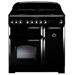 Rangemaster Classic 90 Electric Range Cooker Gloss Black